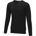 Stantoni meeste v-kaelusega pullover, Täiesti must