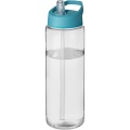 H2O Active® Vibe 850 ml tilaga kaanega spordipudel, Läbipaistev / Aqua sinine