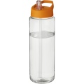 H2O Active® Vibe 850 ml tilaga kaanega spordipudel, Läbipaistev / oranž