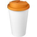 Americano® Eco 350 ml taaskasutatud trummel koos lekkekindla kaanega, Oranž/valge