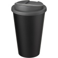 Americano® Eco 350 ml taaskasutatud trummel koos lekkekindla kaanega, Hall / tahke must