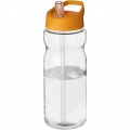 H2O Active® Base Tritan™ 650 ml tilakaanega spordipudel, Läbipaistev läbipaistev / oranž