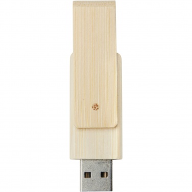 Logo trade reklaamkingi pilt: Pöörake 8 GB bambusest USB-mälupulka