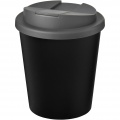 Americano® Espresso Eco 250 ml taaskasutatud materjalist joogitops, Täiesti must/hall