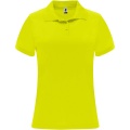 Monzha lühikeste varrukatega naiste sportpolo, Fluor Kollane