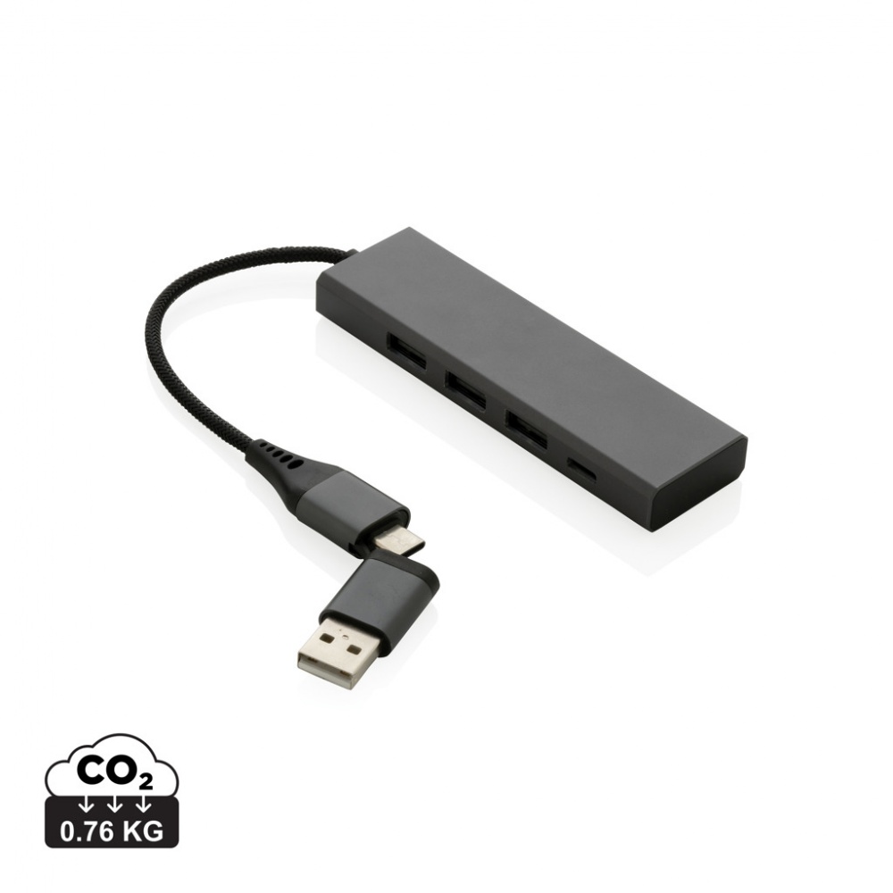 Logotrade ärikingitused pilt: Terra RCS taaskasutatud alumiiniumist jaotur 3 USB-pordiga