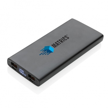 Logo trade ärikingituse pilt: Alumiiniumist 18 W 10 000 mAh PD Powerbank