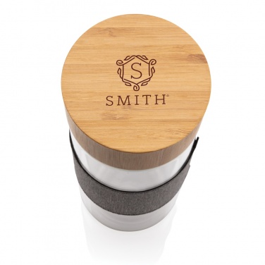 Logotrade reklaamtoote foto: Impact topeltseinaga borosilikaatklaasist pudel