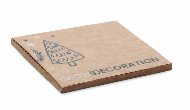 Logotrade reklaamkingituse foto: Puidust jõulukuulike kuuseseemnetega