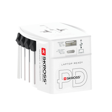 Logotrade firmakingid pilt: SKROSS World Travel Adapter MUV 65W PD USB C kaabliga