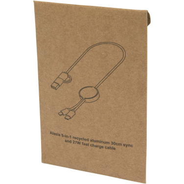 Logotrade firmakingid pilt: Punane Alasia 5-in-1 taaskasutatud alumiiniumist ja plastikust kiirlaadimiskaabel