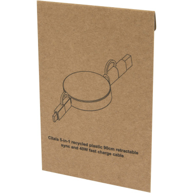 Logotrade ärikingi foto: Citala 5-in-1 taaskasutatud plastist 90 cm kiirlaadimiskaabel