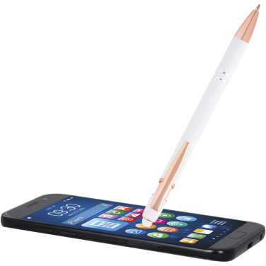 Logotrade ärikingi foto: Nanna pastapliiats roosakuldse viimistlusega (sinine tint)