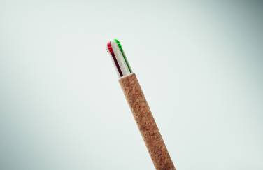 Logotrade reklaamkingituse foto: ARBOCHO korgist 4-värviga pastapliiats