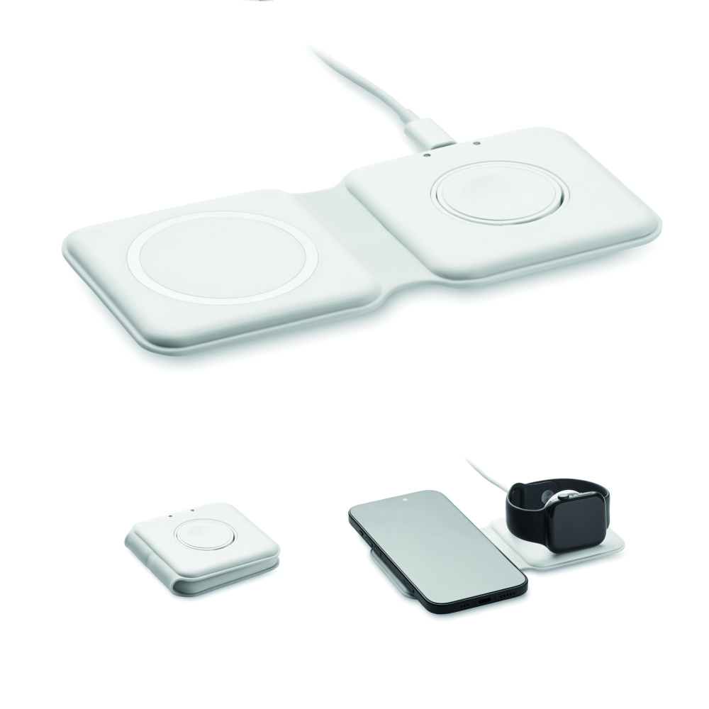 Logotrade meened pilt: FLIP 2-ühes kokkupandav laadija 15W