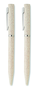 Logo trade ärikingid foto: PEAT nisuõlest keskkonnasõbralik pastapliiatsi komplekt