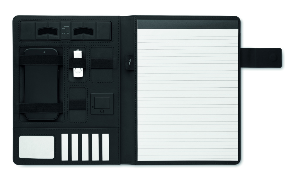 Logo trade firmakingi pilt: BURGUS A4 kaust ja juhtmevaba laadija