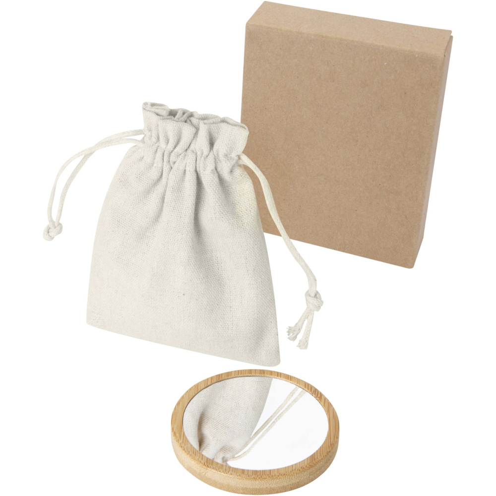 Logotrade reklaamtoote foto: Bambusest peegel