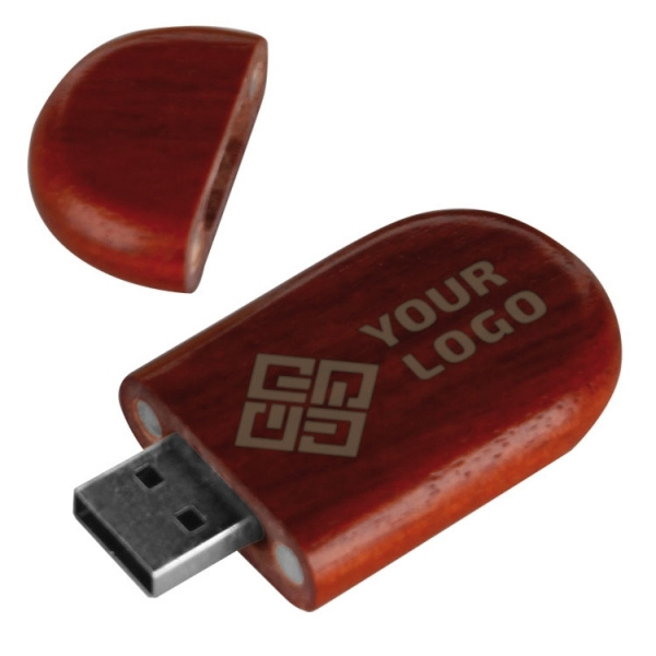 Logo trade ärikingi pilt: Puidust USB-mälupulk
