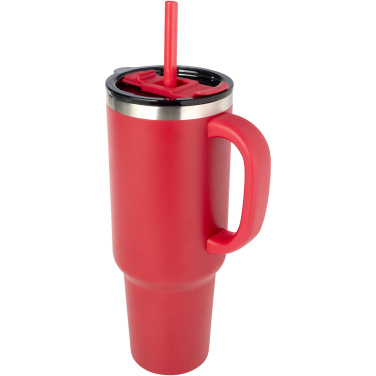 Logo trade reklaamkingituse pilt: Sydney 1200 ml RCS-sertifikaadiga termoskruus kõrrega