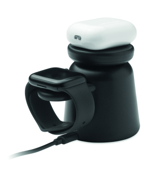 Logotrade ärikingid pilt: 3-ühes juhtmevaba laadija 15W SIMPA