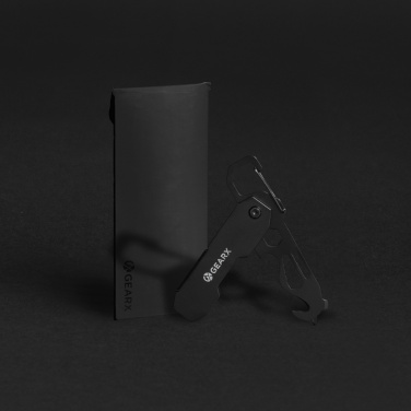 Logotrade reklaamtoote foto: Kokkupandav Gear X EDC multitööriist karabiini ja pakilõikuriga