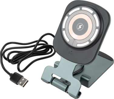 Logo trade reklaamkingituse pilt: Telefonihoidik koos juhtmevaba laadijaga