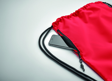 Logo trade firmakingitused foto: Suur nööriga kott 300D RPET