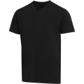 Balfour 200 g/m² lühikeste varrukatega V-kaelusega unisex OCS orgaaniline T-särk, Must
