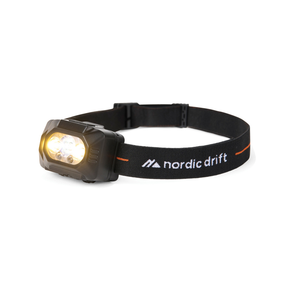 Logotrade reklaamtoote foto: Nordic Drift Everesti suure jõudlusega kahe patareiga pealamp