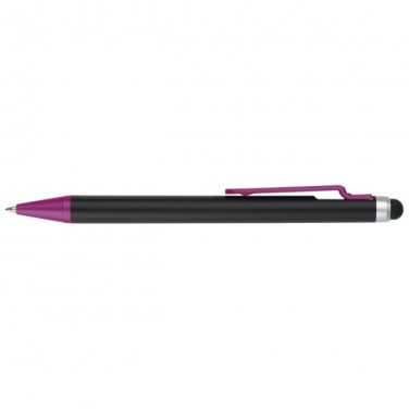 Logo trade mainoslahja kuva: Ball pen with touch pen FLORIDA  color purple
