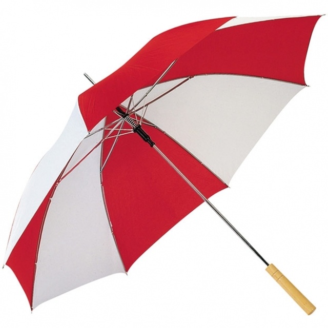 Logo trade liikelahjat tuotekuva: Automaattinen sateenvarjo 'Aix-en-Provence' väri punainen