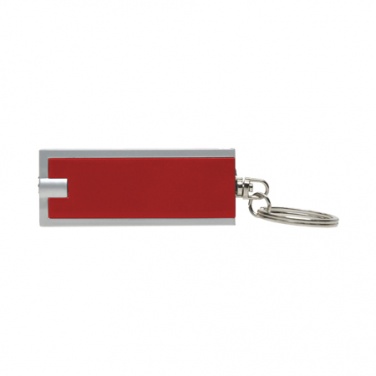 Logotrade mainoslahja tuotekuva: Muovisen avaimenrenkaan 'Bath' väri punainen