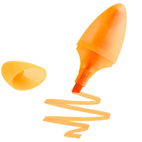 Logo trade mainoslahjat tuotekuva: Marker, oranž