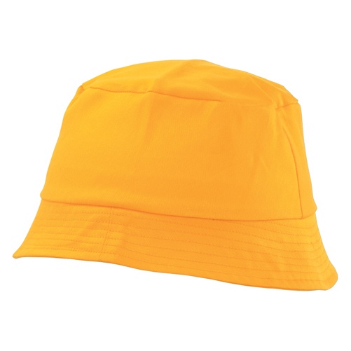 Logo trade liikelahja kuva: Kalastus hattu, keltainen