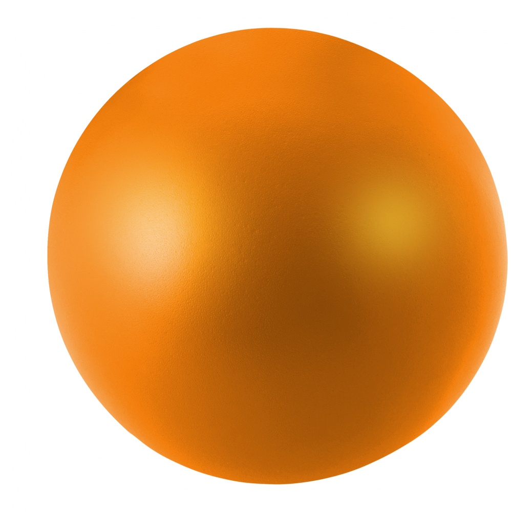 Logo trade mainoslahjat tuotekuva: Cool-stressilelu, pyöreä, oranssi
