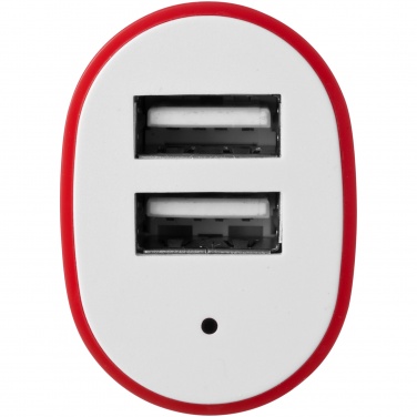 Logo trade mainostuote kuva: Pole dual -autolaturi, punainen