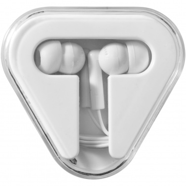 Logo trade liikelahja kuva: Rebel-kuulokkeet, белый