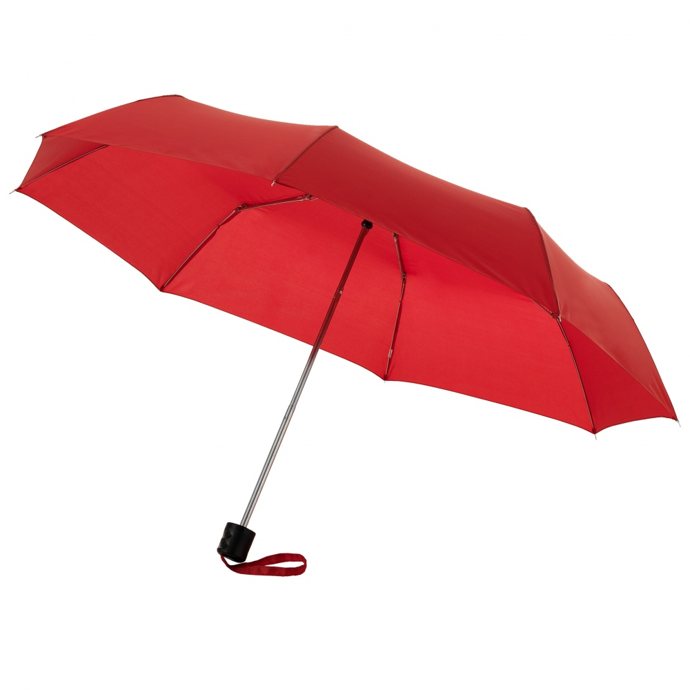 Logo trade liikelahjat tuotekuva: 21,5” Ida-sateenvarjo, taitettava, punainen