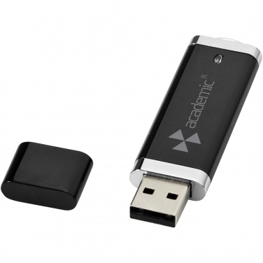 Logo trade mainoslahja ja liikelahja tuotekuva: Litteä USB-muistitikku, 2 GB