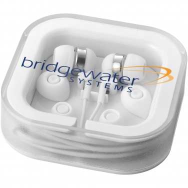 Logo trade liikelahjat tuotekuva: Sargas-kuulokkeet, joissa on mikrofoni