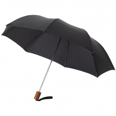 20" Oho 2-osainen sateenvarjo, musta