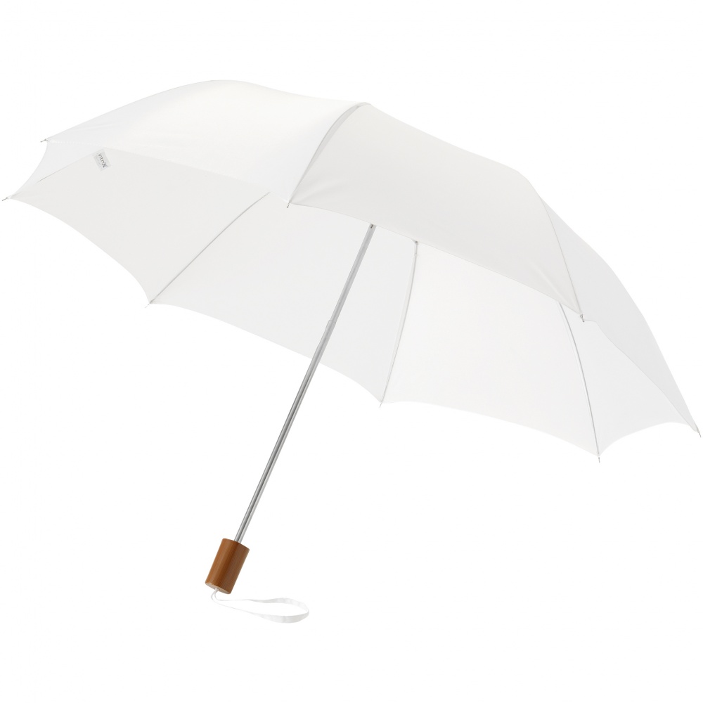 Logotrade liikelahjat kuva: 20" Oho 2-osainen sateenvarjo, valkoinen