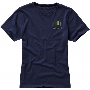 Logotrade mainostuote tuotekuva: Nanaimo T-paita, lyhythihainen, naisten, tummansininen