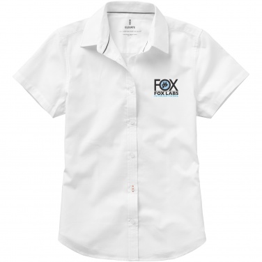 Logo trade liikelahjat tuotekuva: Manitoba-paita, lyhythihainen, naisten, valkoinen