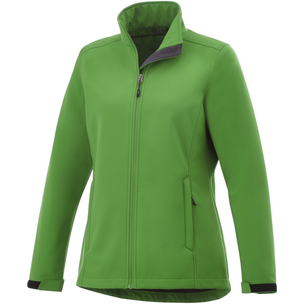 Logo trade mainoslahja ja liikelahja tuotekuva: Maxson softshell -takki, naisten, vihreä