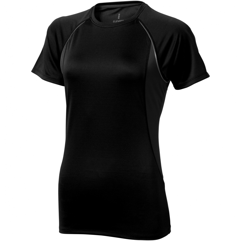 Logotrade liikelahja mainoslahja kuva: Quebec T-paita, lyhythihainen, naisten, musta