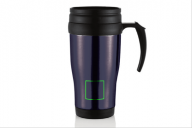 Logo trade mainoslahja kuva: Stainless steel mug, purple blue