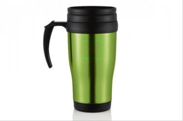 Logo trade mainoslahja kuva: Stainless steel mug, green