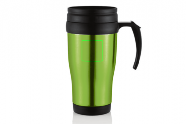 Logo trade liikelahjat mainoslahjat kuva: Stainless steel mug, green